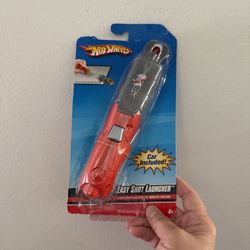 Mattel Hot Wheels Easy Shot Launcher in Red and Gray