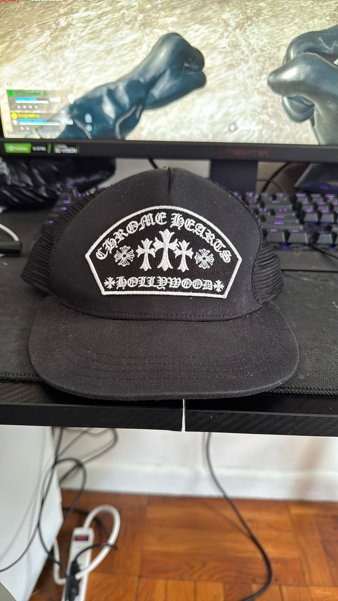 CHROME HEARTS HAT BLACK
