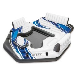Intex 57272EP Blue Tropical Island 5 Seat Floating Lounge Raft 
