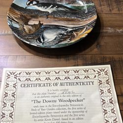 New Vintage Bird Plates With Authentication Papers.   20.00 Each