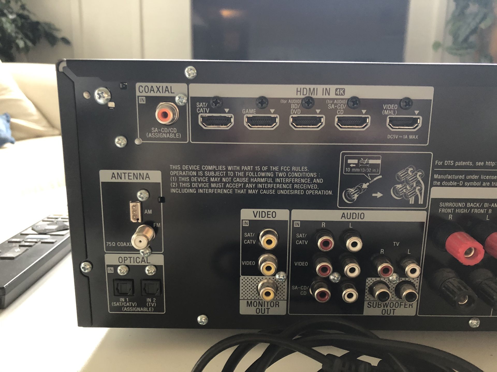 Sony Receiver perfect condition! (Sony STRDN850) for Sale in Seattle