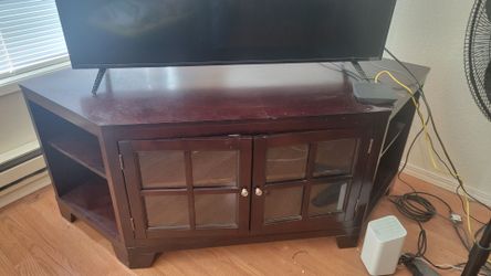 Wooden entertainment center