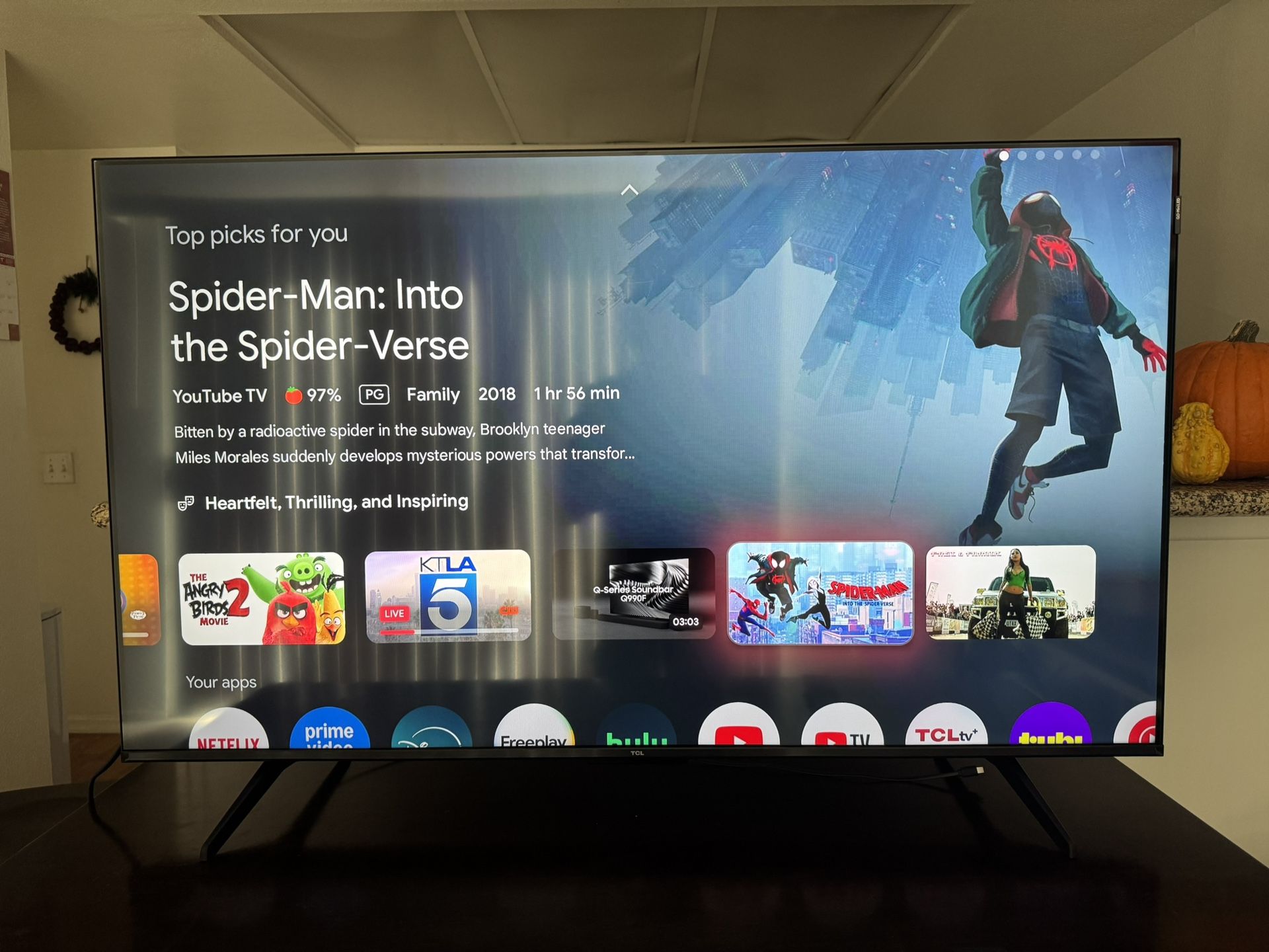 TCL QM5K 50” 4K QD-Mini LED TV + Govee TV Backlight 3 Lite