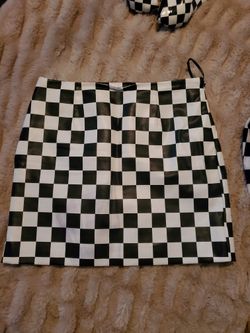 Mini Skirt Checkered NASCAR