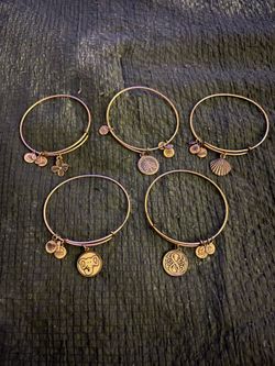 Alex and Ani Lot of 5 Charm Bracelets