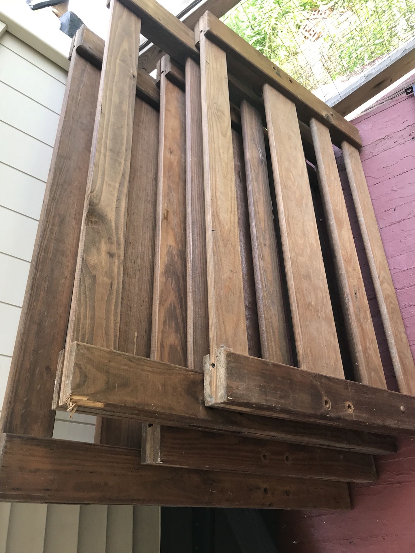 Real wood bunk beds needs little tlc 70 obo location by zoo