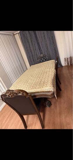 Dining table with chairs