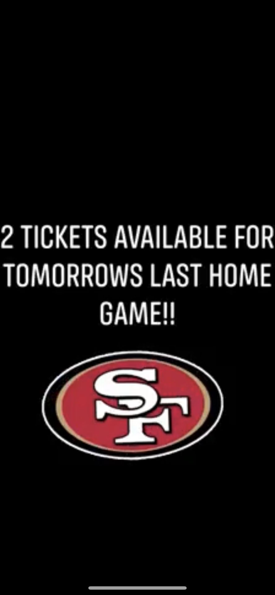 Kittle Jersey & Tix! 01/02 