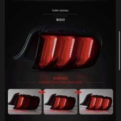 VLAND LED Tail Lights For Ford Mustang 2015-2020 Smoke LAMP Sequential Assembly