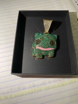 Silver gold filled Pokémon pendant