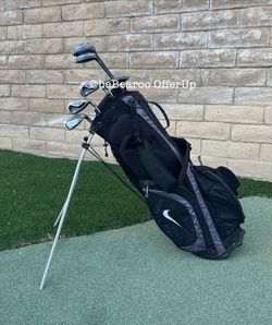 Callaway Hawk Eye Golf Clubs and Nike Stand Bag