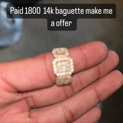 14k Baguette Ring 