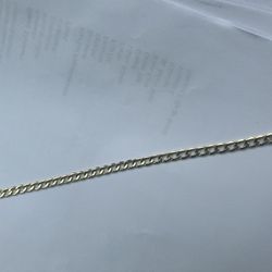 10k gold cuban link bracelet