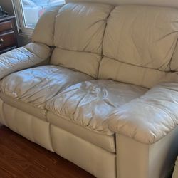 Leather Recliner love seat