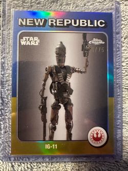 2025 Topps Chrome Star Wars New Republic IG-11 TB-26  56/75