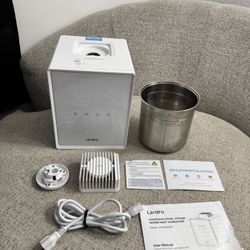 Livatro - 3L Stainless Steel Warm Mist Humidifier Auto-off Setting Easy Clean