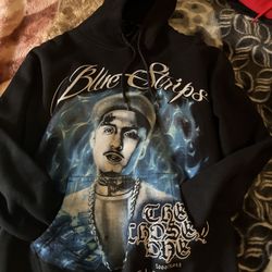 Moneysignsuede Blue strips Hoodie 