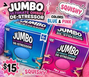 Jumbo Ultimate Ombré De-Stressor Squish
