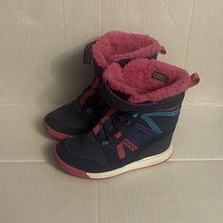Merrell Snow Crush 2.0 Waterproof Boots Color Navy/pink Little Girls 12