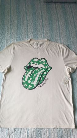 The Rolling stones green clover mens tee
