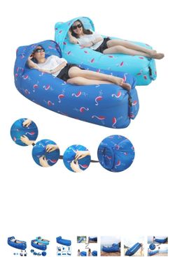 Compact Lightweight Portable Air Lazy Sleeping Bag Sofa/Bed/Boat