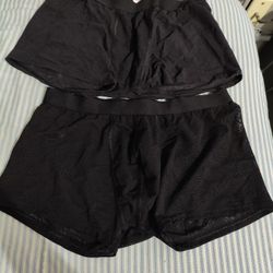 2x Meundies All Over Lace Trunk Boxer Briefs Underwear (Large)