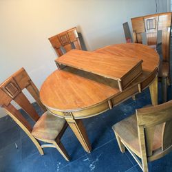 Dinner Table With Extension Leaf