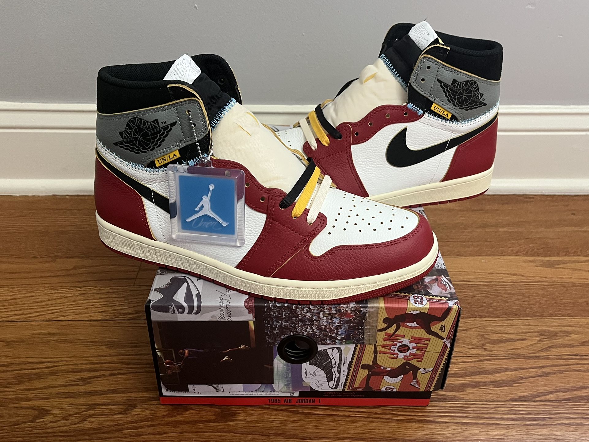 Union LA X air Jordan 1 Retro OG SP High Chicago Shadow Size 11.5, Authentic ALL OG, NWT