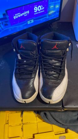 jordan 12’s black and white “playoff” size 9