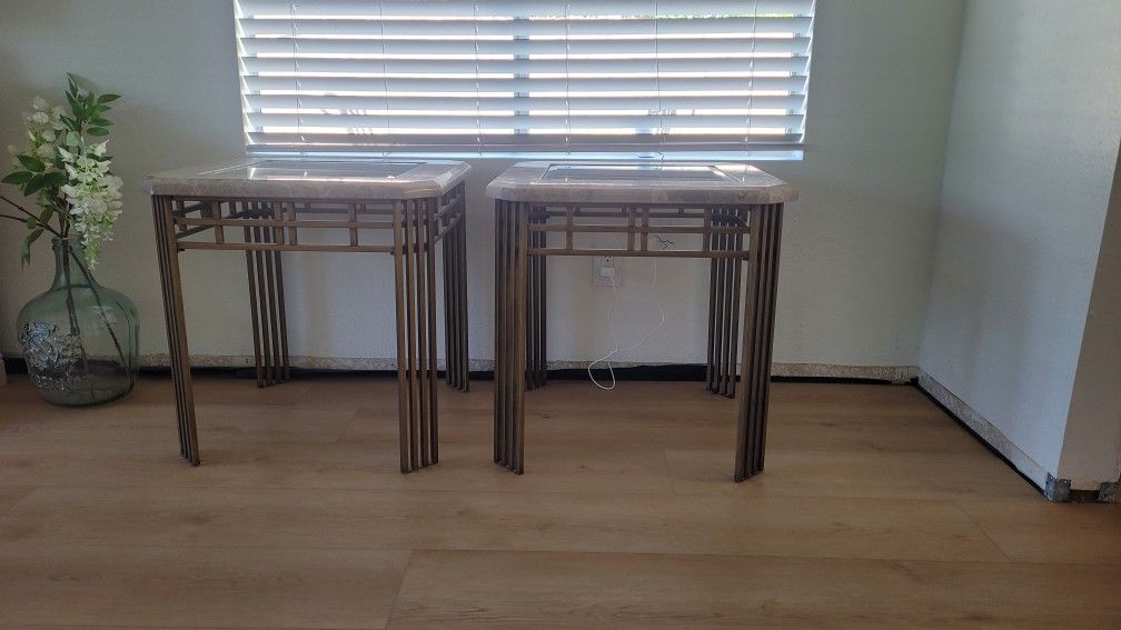 Glass Top End Tables