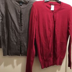 Two New Cardigan sweater with tags size medium
