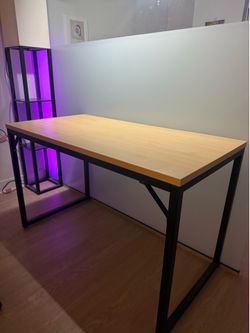 Desk and swivel chair
