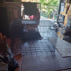 Animal Pet Cage Metal Black 