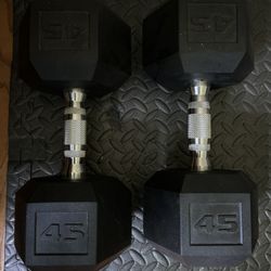 45 LB weights