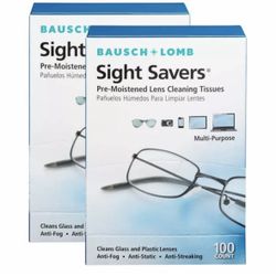 Bausch Lomb Sight Savers Lens Cleaning Wipes, Anti-Fog, 200 Count New