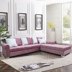 Pink Sectional 