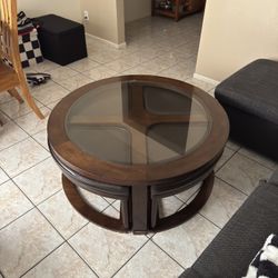 Coffee Table with Stools