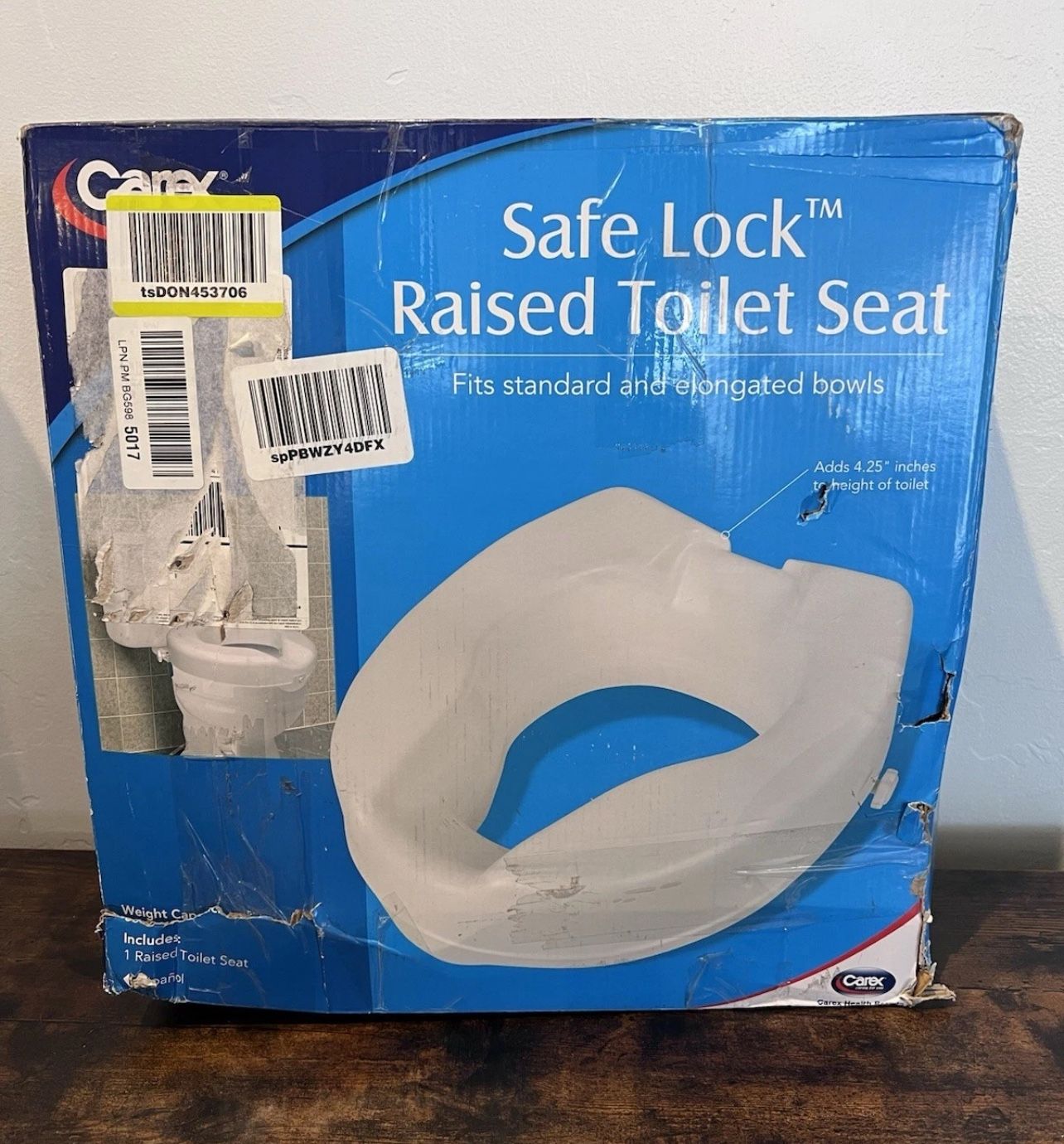 Carex Raised Toilet Seat (NEW)