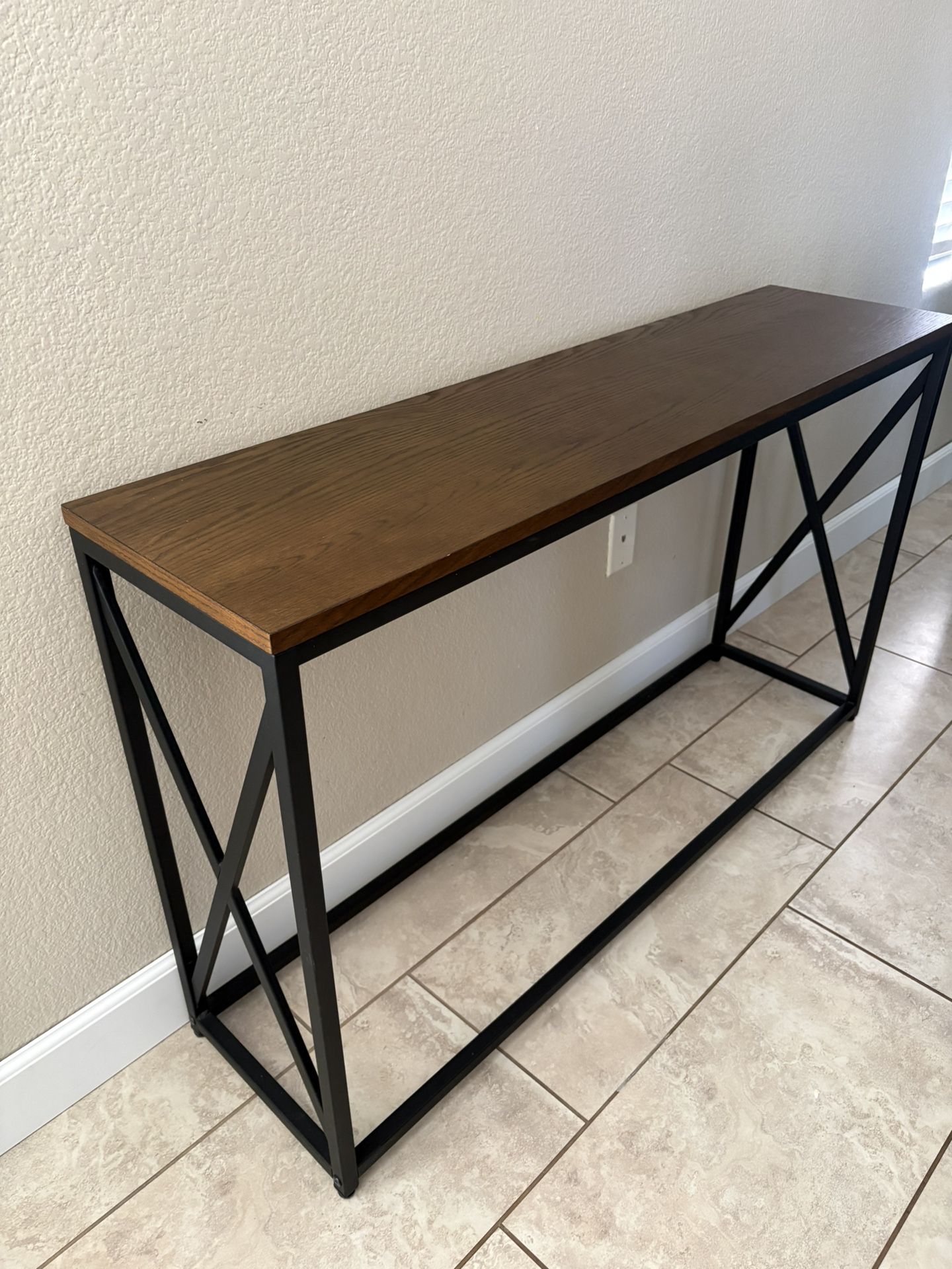 Rectangle Wood Console Table