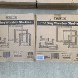 Home Decor Wall Floating Wood Shelves - $20 Each 