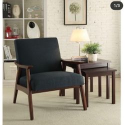 K6#7 ($170 ) NEW Davis Upholstered Armchair Charcoal