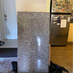 Marble top kitchen island