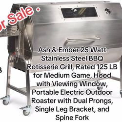 Stainless steel BBQ grill