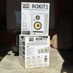 KRK Rokit 5 G4 Studio Monitor Set Of 2 - $350 New In Box