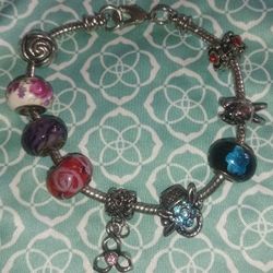 Bella Perlina Charm Bracelet With 9 Charms $30