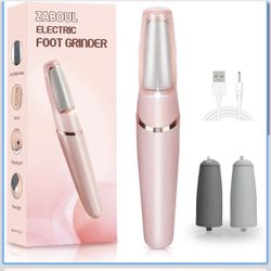Removedor de Callos para Pies, ZABOUL Removedor de Callos Eléctrico para Pies Recargable Herramientas de Pedicura Varita de Pedicura Suave Lima Electr