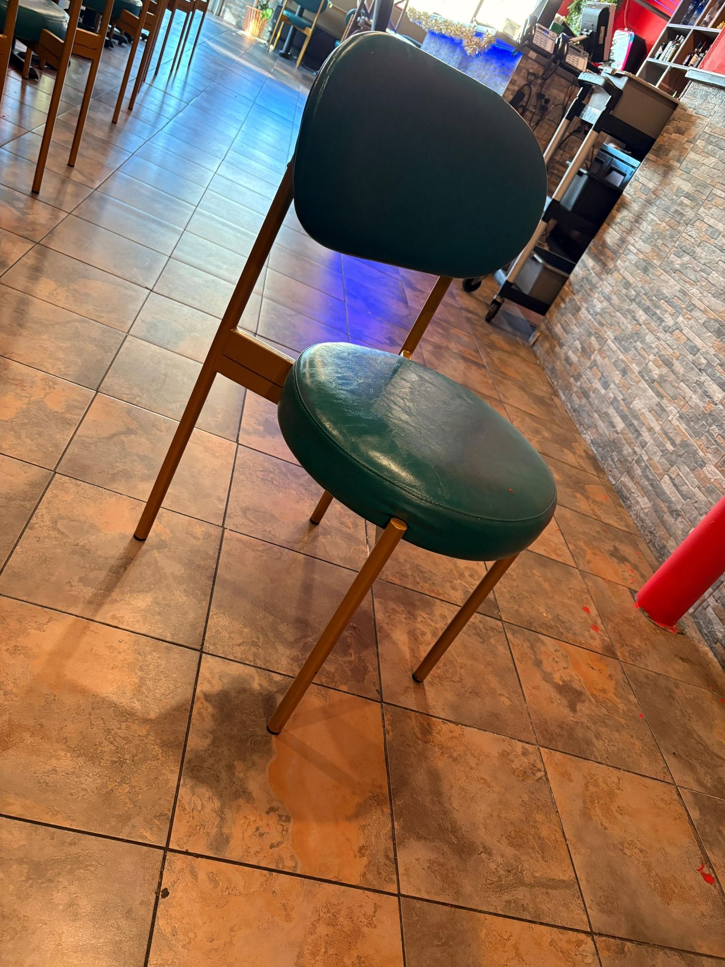 π Restaurant Chairs β Gold & Teal β Only 6 Months Used