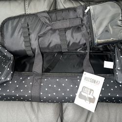 Hudson 43 Arts & Craft Rolling Storage Duffel Bag Cricut Supplies 