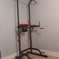 Home Workout Pullup, Dip, Push Up & Leg Raise System