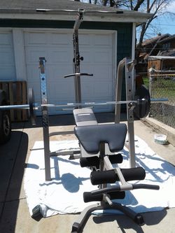 Powerhouse weight bench set hotsell